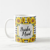 Gepersonaliseerde bruidsmeisje Mok Gingham & Zonne (Links)