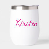 Gepersonaliseerde bruidsmeisje wijn tuimelaar (Links)