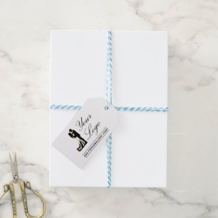 Gepersonaliseerde bruiloft aangepaste idee Voeg uw Cadeaulabel