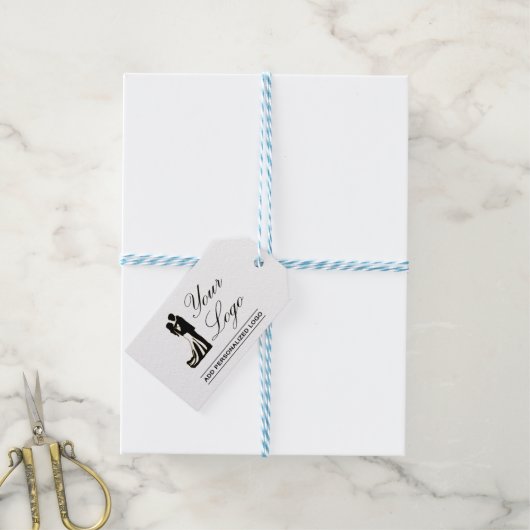 Gepersonaliseerde bruiloft aangepaste idee Voeg uw Cadeaulabel (Met Touw)