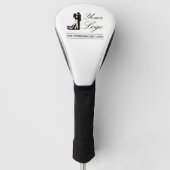 Gepersonaliseerde bruiloft aangepaste idee Voeg uw Golfheadcover (Voorkant)