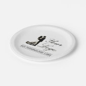 Gepersonaliseerde bruiloft aangepaste idee Voeg uw Papieren Bordje (Gekanteld)