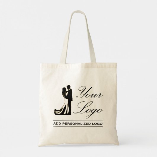 Gepersonaliseerde bruiloft aangepaste idee Voeg uw Tote Bag (Achterkant)