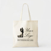 Gepersonaliseerde bruiloft aangepaste idee Voeg uw Tote Bag (Voorkant)