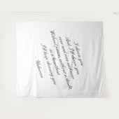 Gepersonaliseerde bruiloft achtergrond | bruilofts wandkleed (Voorkant (horizontaal))