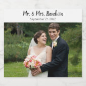 Gepersonaliseerde bruiloft bruidegom cadeau beste  bier etiket (Enkel label)