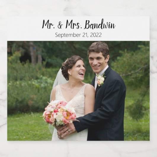 Gepersonaliseerde bruiloft bruidegom cadeau beste  bier etiket (Enkel label)