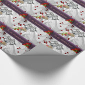 Gepersonaliseerde bruiloft cadeau wrap cadeaupapier (Hoek)