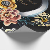 Gepersonaliseerde bruiloft cadeau wrapping papier (Hoek)