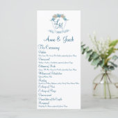 Gepersonaliseerde bruiloft Crest met Hydrangeas (Staand voorkant)