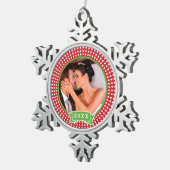 Gepersonaliseerde bruiloft foto Keepsake Ornament (Rechts)
