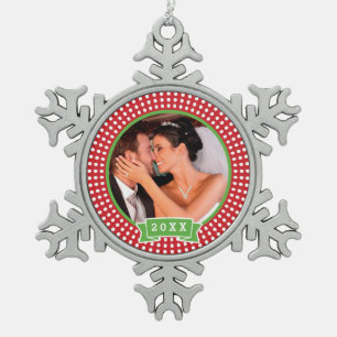 Gepersonaliseerde bruiloft foto Keepsake Ornament