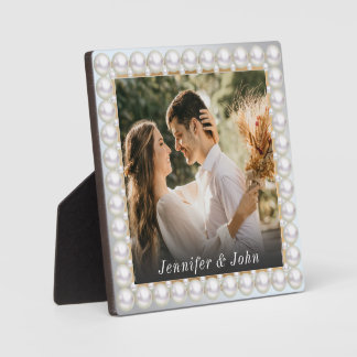 Gepersonaliseerde bruiloft foto plaque fotoplaat
