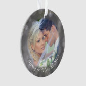 Gepersonaliseerde bruiloft foto vakantie Ornament (voorkant)