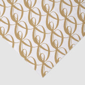 Gepersonaliseerde bruiloft goud saamhorigheid symb tissuepapier (Detail)