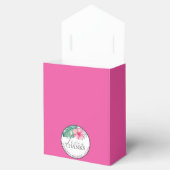 Gepersonaliseerde bruiloft gunst dozen Fuchsia Bedankdoosjes (Geopend)