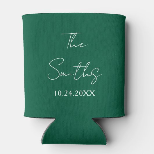 Gepersonaliseerde bruiloft gunst Honden Huisdieren Blikjeskoeler (Achterkant)