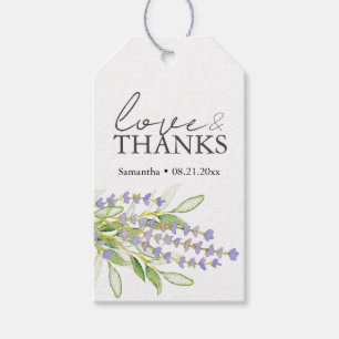 Gepersonaliseerde bruiloft gunst Labels lavendel Cadeaulabel