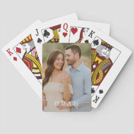 Gepersonaliseerde bruiloft gunst speelkaarten