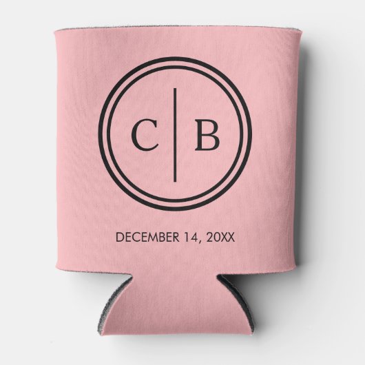 Gepersonaliseerde bruiloft gunsten bruiloft cadeau blikjeskoeler (Voorkant)