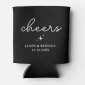 Gepersonaliseerde bruiloft gunsten Gepersonaliseer Blikjeskoeler (Voorkant)