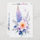 Gepersonaliseerde bruiloft kaart (Voorkant / Achterkant)