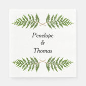 Gepersonaliseerde bruiloft of douche servetten bul (Voorkant)