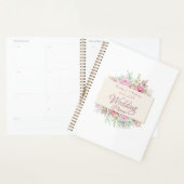 Gepersonaliseerde bruiloft Planner, Romantic Flora Planner (Display)