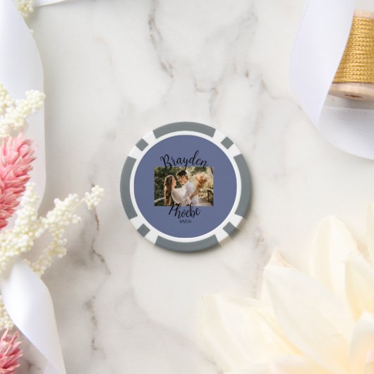 Gepersonaliseerde bruiloft poker chips (Huwelijk)
