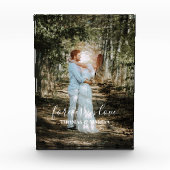 Gepersonaliseerde bruiloft portret moderne kalligr fotoblokken (Voorkant)