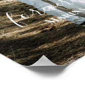 Gepersonaliseerde bruiloft portret moderne kalligr poster (Hoek)