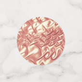 Gepersonaliseerde bruiloft Roos gouden tafel Confetti (Kleine voorkant)