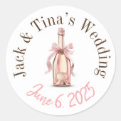 Gepersonaliseerde bruiloft stickers (Voorkant)