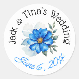 Gepersonaliseerde bruiloft stickers