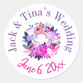 Gepersonaliseerde bruiloft stickers