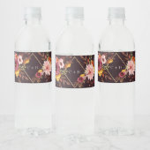 Gepersonaliseerde bruiloft water fles labels waterfles etiket (Flessen)