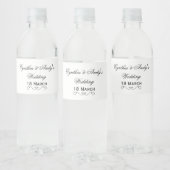 Gepersonaliseerde bruiloft water fles wrapper waterfles etiket (Flessen)