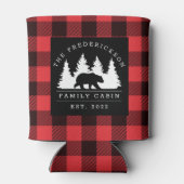 Gepersonaliseerde buffelbeklede Beer Blikjeskoeler (Achterkant)