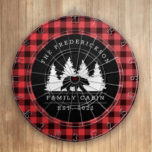 Gepersonaliseerde buffelbeklede Beer Dartbord