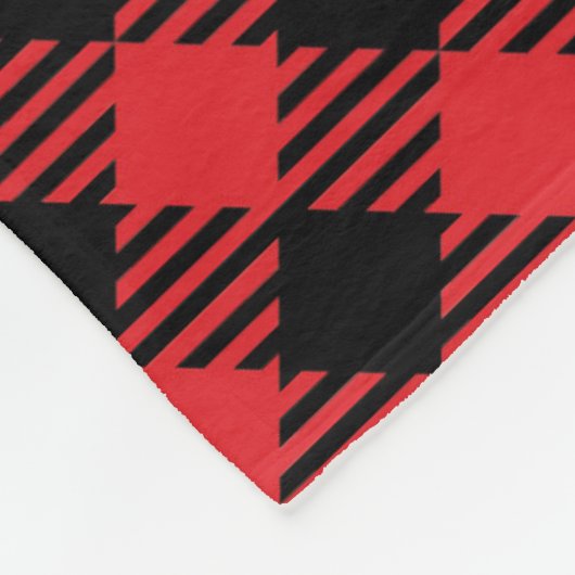 Gepersonaliseerde buffelkerst fleece deken (Hoek)