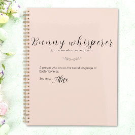 Gepersonaliseerde Bunny Whisperer Planner in Blush
