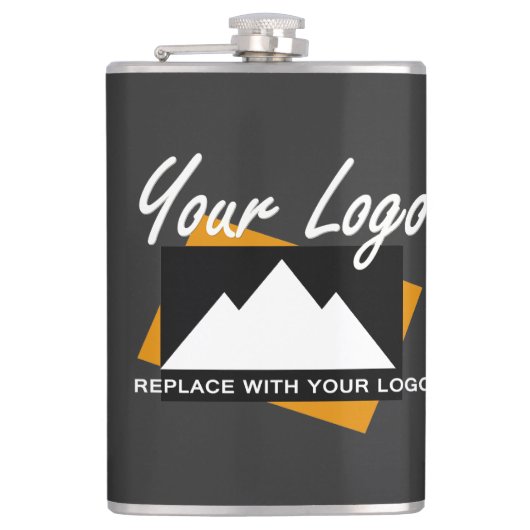 Gepersonaliseerde Business Design Company Professi Heupfles (Voorkant)