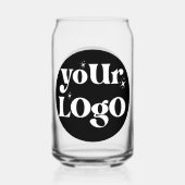 Gepersonaliseerde Business Logo Branded Blikvorm Glas (Achterkant)