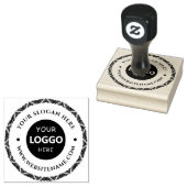 Gepersonaliseerde Business Logo Custom Rubber Stam Rubberstempel (Gestempeld)