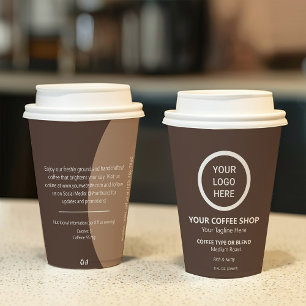 Gepersonaliseerde Business Logo Promotionele Swag Papieren Bekers