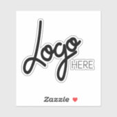 Gepersonaliseerde Business Logo Water Bottle Stick Sticker (Vel)