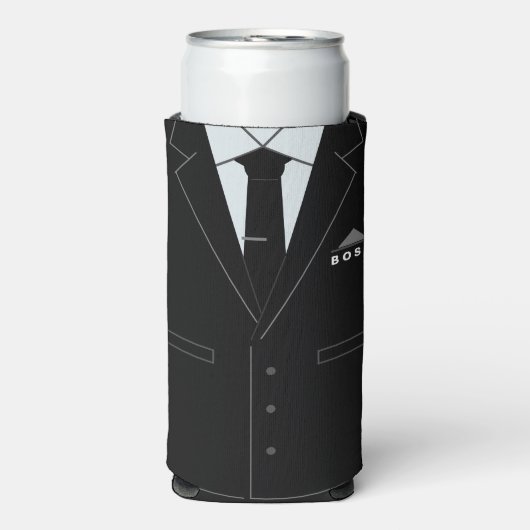 Gepersonaliseerde Business Suit Funny Boss Koelbox (Seltzer Voorkant)
