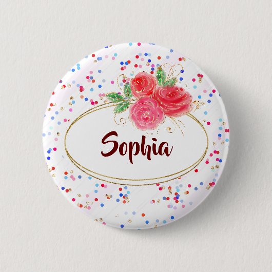 Gepersonaliseerde Buttonnen, aangepaste Buttonnen, Ronde Button 5,7 Cm (Voorkant)