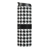 Gepersonaliseerde BW-houndstooth Thermosbeker (Geroteerd rechts)