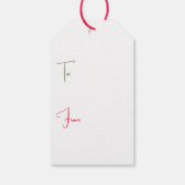 Gepersonaliseerde cadeau Labels - Christmas Joy Cadeaulabel (Achterkant)